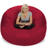 Chill Sack Bean Bag Chair: Giant 6' Memory Foam Furniture Bean Bag - Big Sofa with Soft Micro Fiber Cover, Charcoal