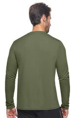 Expert Brand USA-Made Men's Oxymesh Dry Fit Athletic Long Sleeve Shirt