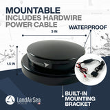 LandAirSea 54 GPS Tracker - Made in the USA from Domestic & Imported Parts. Long Battery, Magnetic, Waterproof, Global Tracking. Subscription Required
