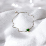 Bottled Up Designs Handmade Vintage Lace Adjustable Slider Bracelet, Recycled Glass, Sterling Silver, Eco Friendly, Made in USA, Birthday Gifts, Mothers Day, Women (Olive Wine Bottle)