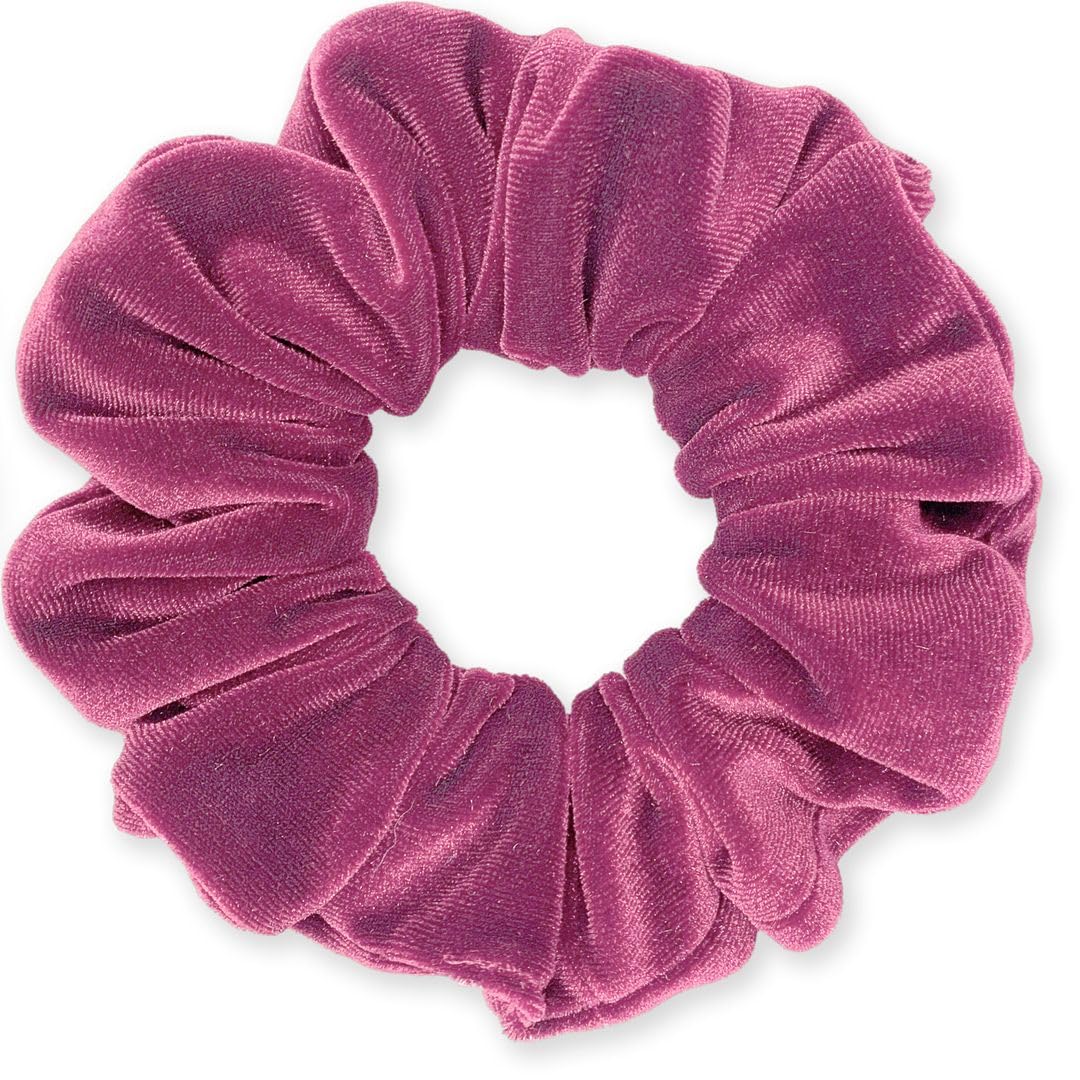 Velvet Scrunchies Premium Plush Soft Ponytail Holder Made in the USA Black
