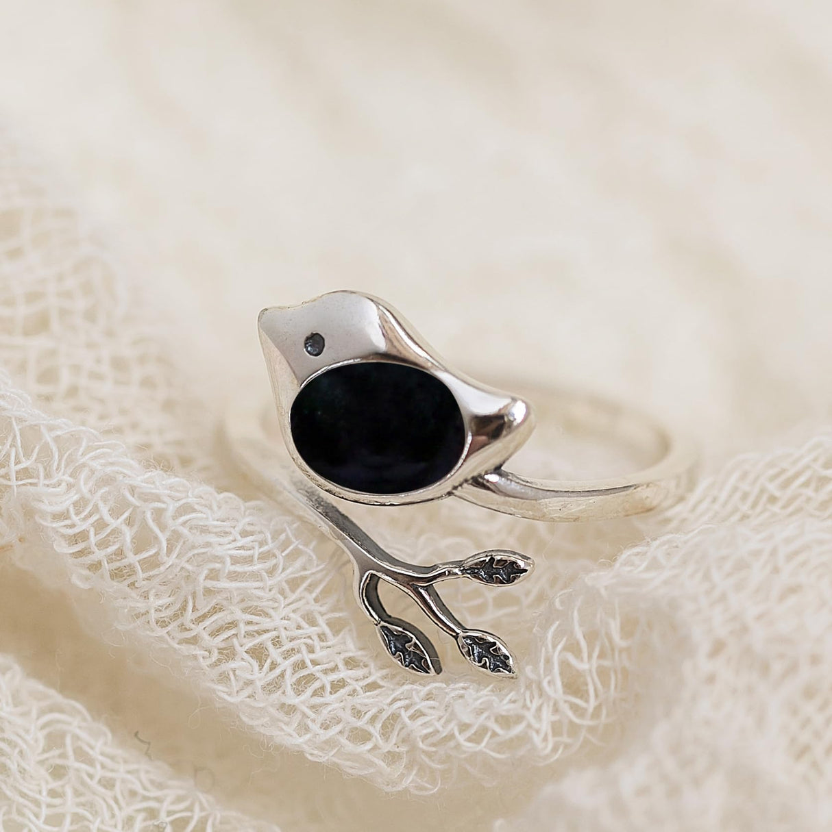 Bottled Up Designs Handmade Little Bird Ring, Recycled Antique Bottles, Sterling Silver, Eco Friendly, Made in USA, Birthday Gifts, Mothers Day, Women, Anniversary (Red Beer Bottle)