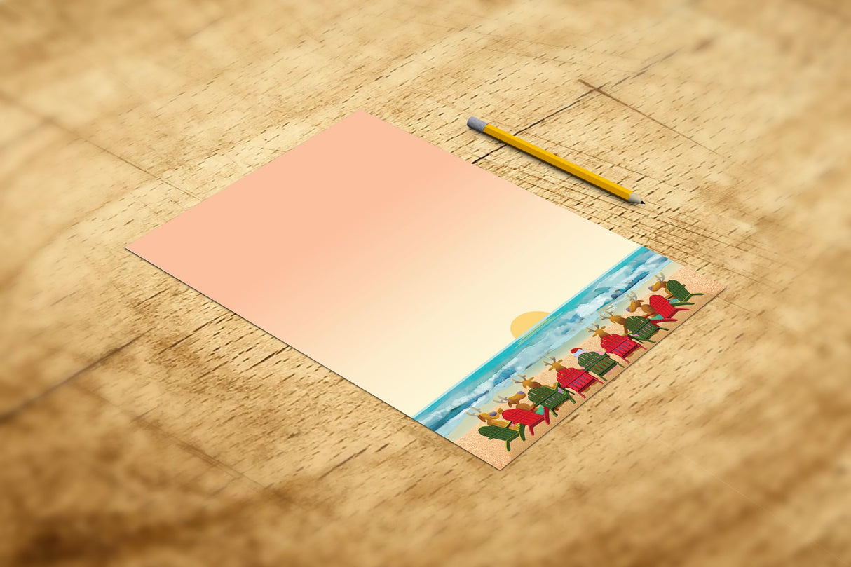 Stonehouse Collection Holiday Beach Sunset To Do List Notepad with Magnet - 8.5" x 5.5" - USA Made- Christmas Notepads 50 Sheets - Made in USA - Grocery, Shopping, Daily Tasks List