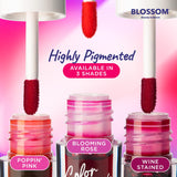 Blossom Color Lock Hydrating Longlasting Lip Stain and Tint for Lips & Cheek, Buildable, Non Drying, Smudgeproof + Transfer Proof, Made in USA with Doe Foot Applicator, 0.14 fl oz/4ml, Blooming Rose