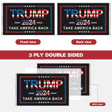 TRUMP 2024 Flag 3x5 outdoor made in usa Double Sided 3ply Make America Great Again Heavy Duty PresidentTrump Flags 2024 for Indoor Outdoor Decorations