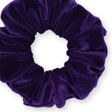 Velvet Scrunchies Premium Plush Soft Ponytail Holder Made in the USA Black