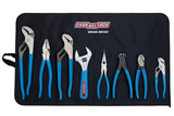 Channellock TOOL ROLL-8 8 Piece Professional Pliers Set w/ Tool Roll | Fast Release Vinyl Pouch Features Long Nose, Diagonal Cutter, Linemen's, End Cutting , Adj Wrench & Tongue and Groove (3) , Blue