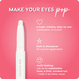 ColourPop Shadow Stix - Cream Eyeshadow Stick with Long-Lasting Color - Multi-Use Cream Makeup with a Built-In Sharpener & Precise Tip for Easy Application - Bare With Me (0.05 oz)