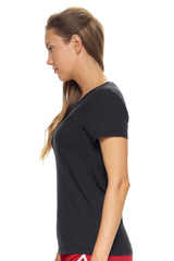 Expert Brand USA-Made Women's MoCA Cotton Blend Bay Crewneck T-Shirt