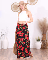 Popana Womens Long Maxi Skirt - Made in USA Long Skirts for Women Trendy - Casual Convertible Sundress Plus Size Maxi Skirt