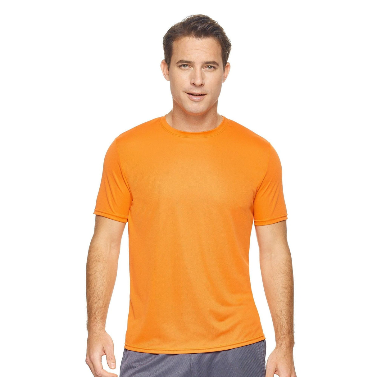 Expert Brand USA-Made Men's Oxymesh Crewneck Short Sleeve Active T-Shirt for Sports Hiking Running Gym