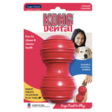 KONG Dental Dog Toy - for Dog Dental Care - Stuffable Chew Toy - Provides Chewing Outlet & Satisfies Instinctual Needs - Cleans Teeth & Gums - Made with Durable Natural Rubber - for Large Dogs