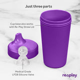 Re-Play Made in USA 10 Oz. Sippy Cups for Toddlers, Pack of 4 - Reusable Spill Proof Cups for Kids, Dishwasher/Microwave Safe - Hard Spout Sippy Cups for Toddlers 3.13" x 6.25", Desert Roses