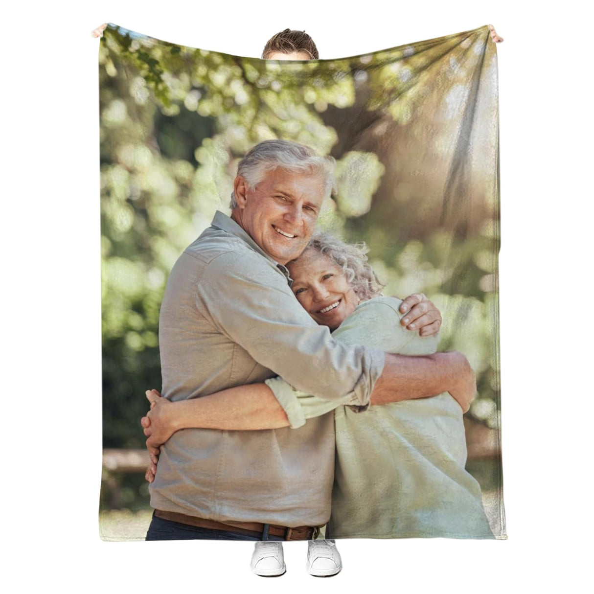 Ships Next Day,Custom Blanket with Picture Made in USA,Personalized Photo Blanket for Family Anniversary Christmas Birthday Halloween Valentines