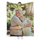 Ships Next Day,Custom Blanket with Picture Made in USA,Personalized Photo Blanket for Family Anniversary Christmas Birthday Halloween Valentines