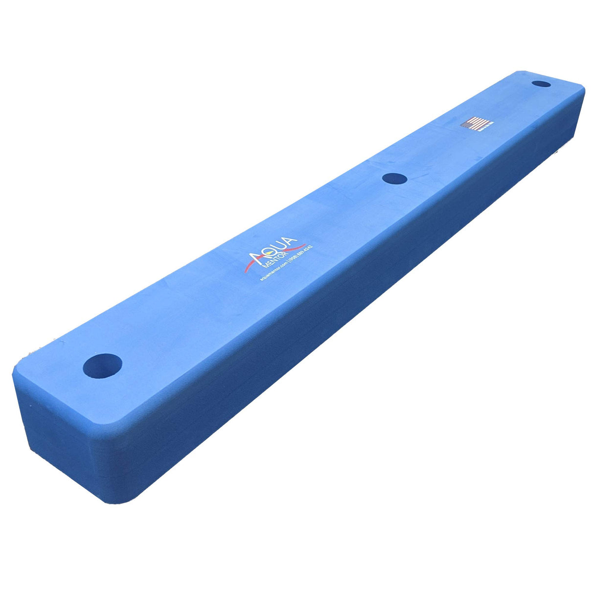 Marine Dock Bumpers - Made in the USA - High-Density PE Foam Boat & Dock Bumper Pads, Chip & Crack Resistant, Won't Rub Off on Boats (Blue, 48"L x 6"W x 4"H)