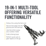 LEATHERMAN, Signal, 19-in-1 Multi-tool for Outdoors, Camping, Hiking, Fishing, Survival, Durable & Lightweight EDC, Made in the USA, Aqua/Silver with Nylon Sheath