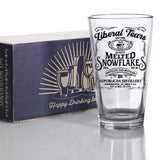 Liberal Tears Melted Snowflake Label Beer Glass | Republican Distillery Est. 1776 | Conservative Gifts For Men | Retirement Gifts for Old Men | Liberal Tears Pint Glass (16 oz)