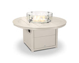 Polywood® Round 48" Fire Pit Table (White)