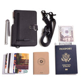 Dango Slim Minimalist Wallet & Document Holder for Men - Dtex Water Resistant - Bifold, Black