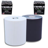 SHIELD Turf Tape Pro Black and White Bundle | Made in USA, 4 Way Stretch, Medical Grade, Waterproof, Football Tape 4 in x 30 ft