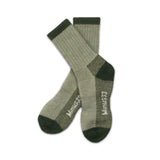 Merino Wool Crew Hiking Sock - Moisture Wicking Sock - Cushioned Sock