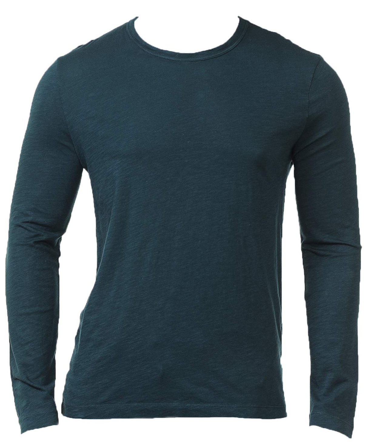 YURO-K Men's Premium Cotton Classic Long Sleeve Crew Neck T-Shirt S - XX Large