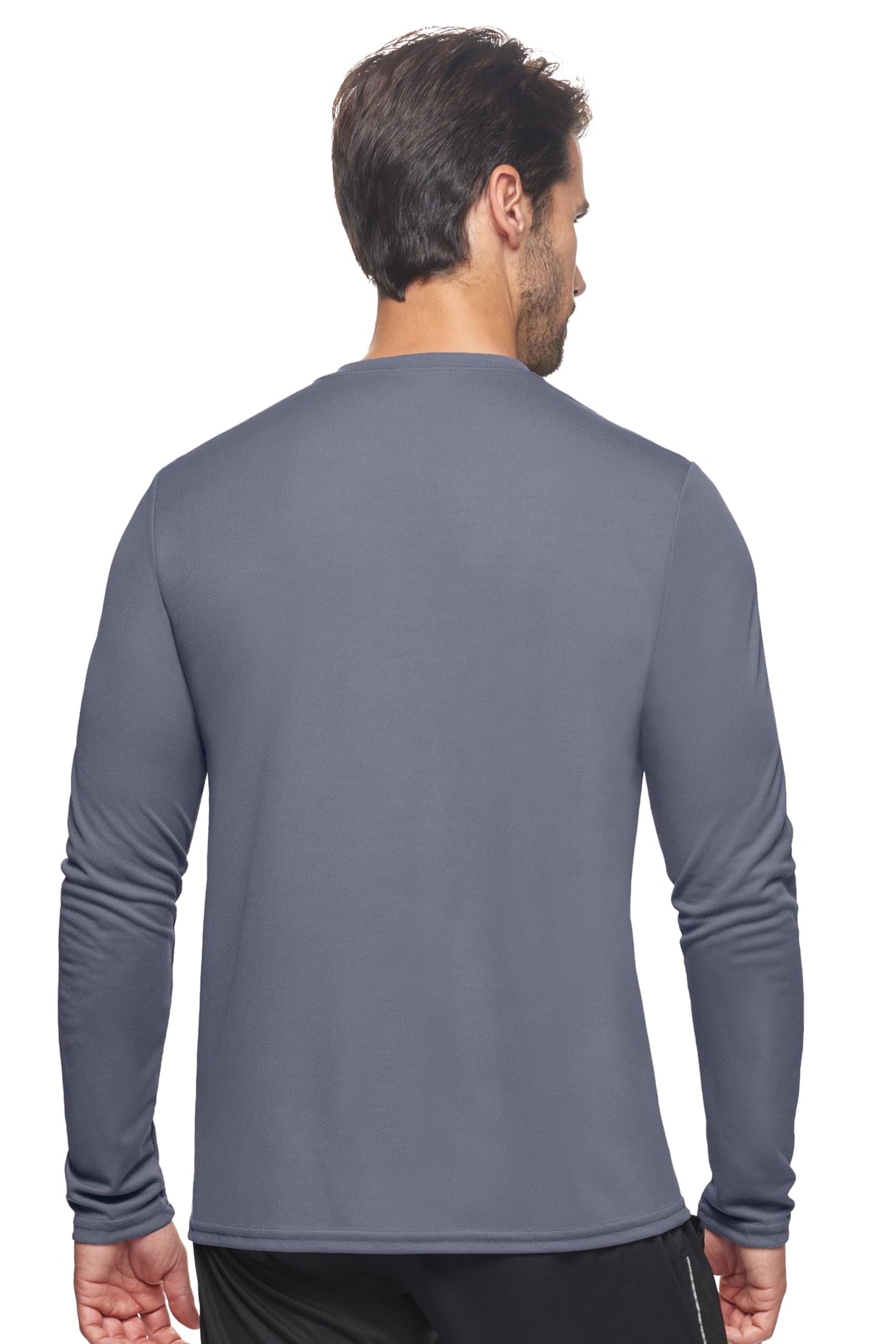 Expert Brand USA-Made Men's Oxymesh Dry Fit Athletic Long Sleeve Shirt