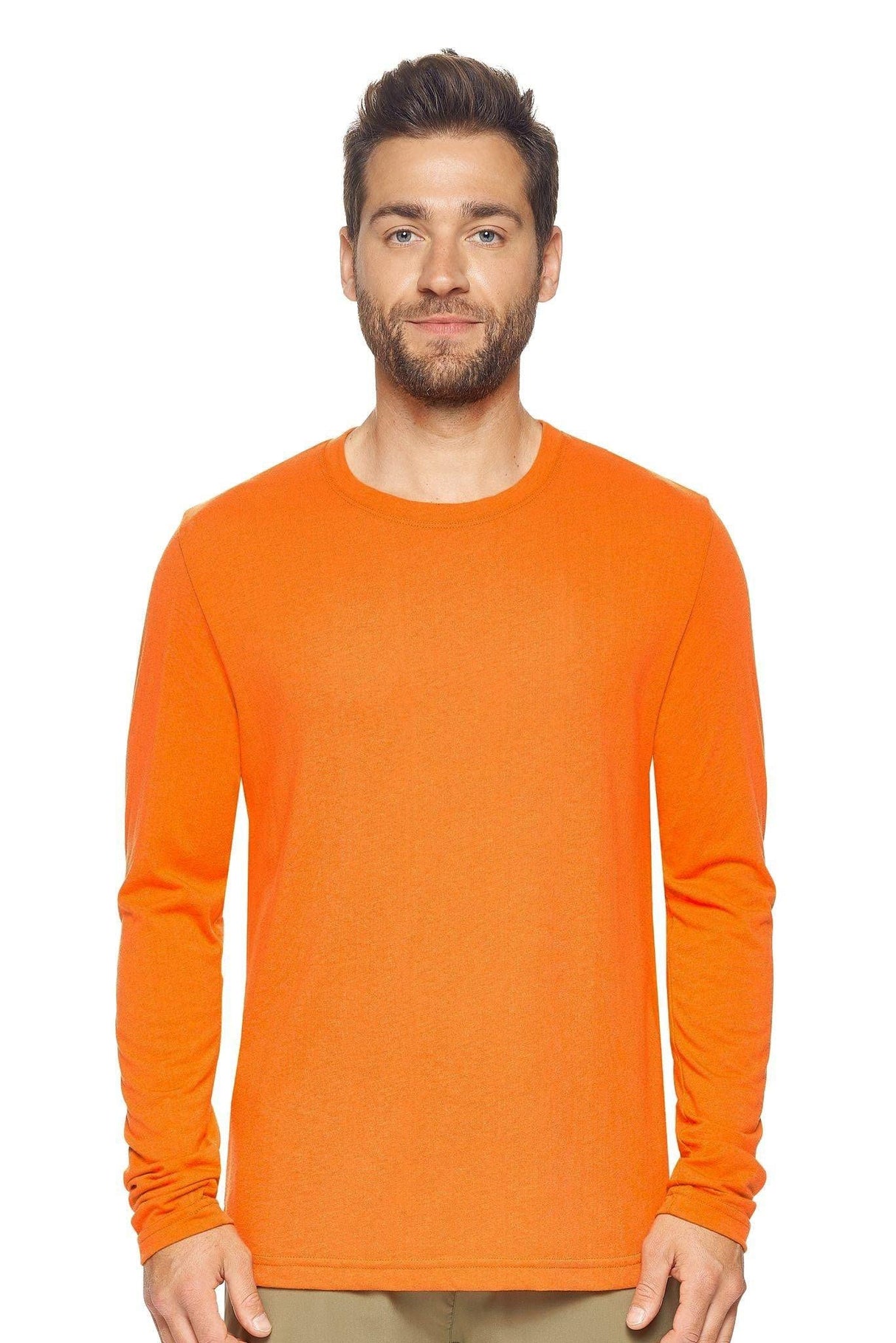 Expert Brand USA-Made Men's TriTec Activewear Performance Long Sleeve Crewneck Shirt