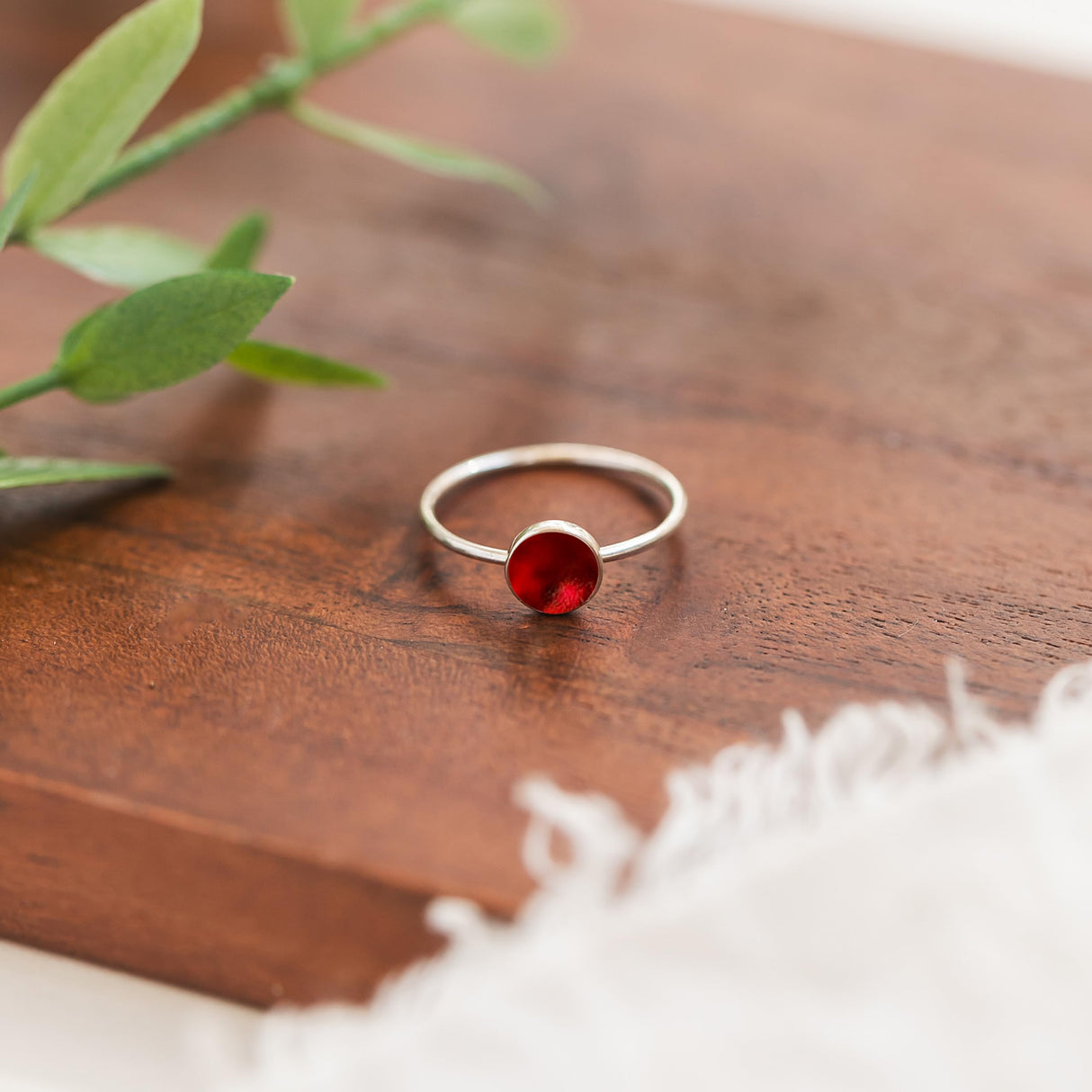 Bottled Up Designs Handmade, Stacking Ring, Recycled Vintage Bottles, Sterling Silver, Made in USA, Mothers Day, Women, Anniversary (9, Cobalt 1960s Skin Cream Jar)