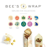 Bee's Wrap Reusable Beeswax Food Wraps Made in The USA, Eco Friendly Beeswax Wraps for Food, Sustainable Food Storage Containers, Organic Cotton Food Wraps, Assorted 3 Pack (S, M, L), Honeycomb