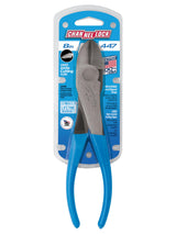Channellock 447 GIDDS2-821226 Curved Jaw Diagonal Cutting Plier Grey/Blue, 7.5-Inch Curved Diagonal