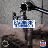 | 18 Piece ¼” Drive Bolt Lug Nut Extractor Socket Tool Set | RAZORGRIP Technology Extract Damaged Frozen Rusted Rounded-Off Bolts Nuts & Screws | Made in USA Steel