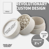 Santa Cruz Shredder Herb and Spice Grinder Made in USA (White)