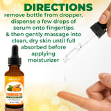 Turmeric Serum for Face & Body - All Natural Turmeric Skin Brightening Oil for Dark Spots - Cleanses Skin, Fights Acne, Evens Tone, Heals Scars - Pure Handcrafted Turmeric Oil Skincare Made in the USA