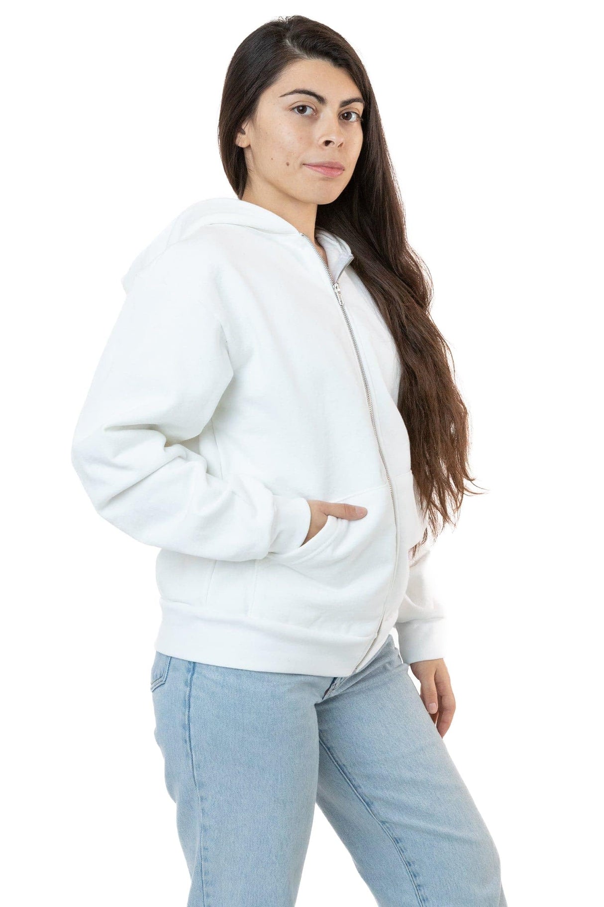 Los Angeles Apparel Heavy Fleece Zip-Up Hoodie (Piece Dye)