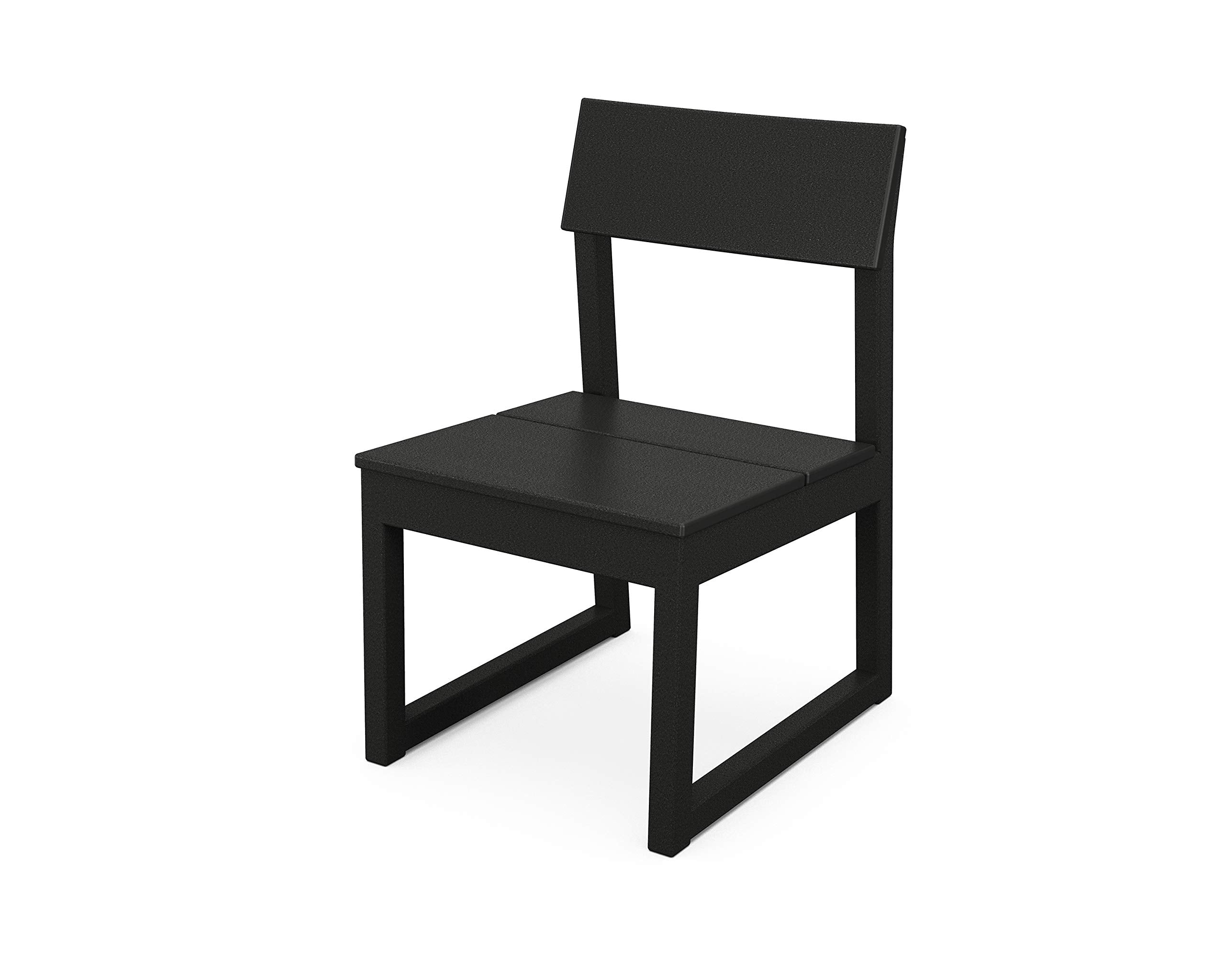 POLYWOOD Edge Dining Chair, Black