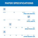 Hammermill Printer Paper, 20 Lb Copy Paper, 8.5 x 11 - 3 Ream (1,500 Sheets) - 92 Bright, Made in the USA, 500 Count (pack of 3)