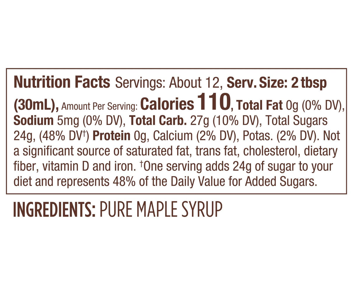 Butternut Mountain Farm Pure Vermont Maple Syrup, Organic, Grade A, Amber Rich, 12 oz, Easy Squeeze Bottle
