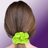 Velvet Scrunchies 3-Pack Gift Set Premium Plush Ponytail Holder Made in the USA Burgundy Forest Black