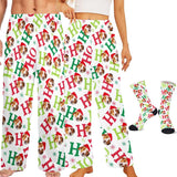 Custom Pajamas Pants with Photo for Men Women:Made in USA Personalized Pajama Trousers,Gifts for Wife Husband