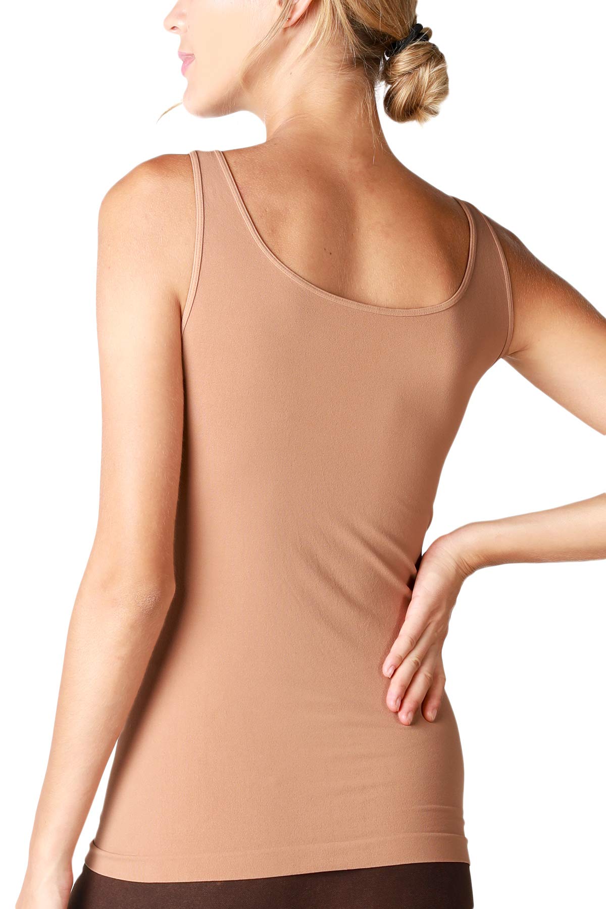 NIKIBIKI Women Seamless Basic Jersey Tank Top, Made in U.S.A, One Size