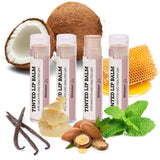 USDA Organic Lip Balm 6-Pack by Earth's Daughter Stocking Stuffers - Fruit Flavors, Beeswax, Coconut Oil, Vitamin E - Best Lip Repair Chapstick for Dry Cracked Lips - Moisturizing Lip Care