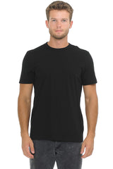 YURO-K Men's Premium Binded Neck Cotton Classic Short Sleeve Crew T-Shirt