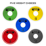 Micro Gainz Standard 1-Inch Center Hole Fractional 2 Pcs Color Weight Plates, Choose (.25LB-1LB) Designed for Standard 1-Inch Dumbbell & Barbell for Strength Training, Made in USA