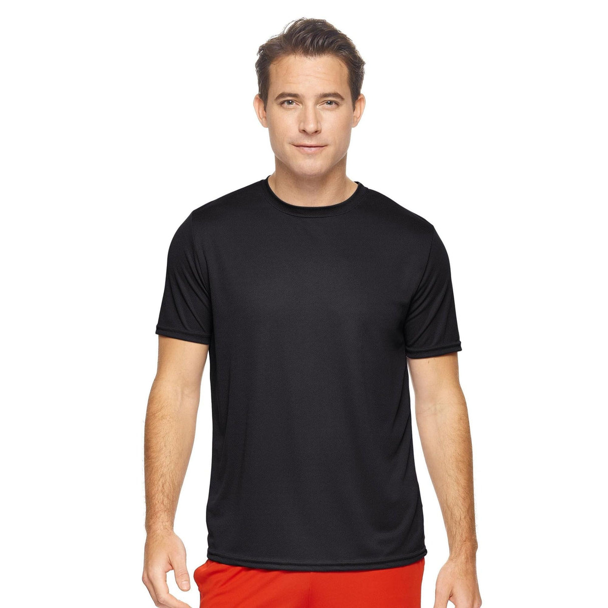 Expert Brand USA-Made Men's Oxymesh Crewneck Short Sleeve Active T-Shirt for Sports Hiking Running Gym