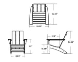 Modern Adirondack Chair (Slate Grey)
