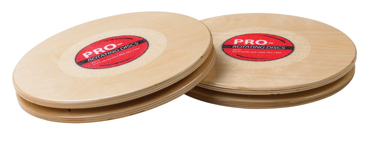 OPTP Pro Rotating Discs (Pair) – 11” Wooden Rotator Discs for Strength and Balance Training, Use as Pilates Discs, a Twist Board for Exercise or Core Workout, and Range of Motion - Made in the USA