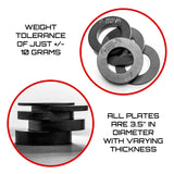 Micro Gainz Calibrated Fractional Weight Plate Set of 2 Plates, Choose Set (.25LB-1.25LB), Designed for Olympic Barbells for Strength Training & Micro Loading Bar Weights, Made in USA