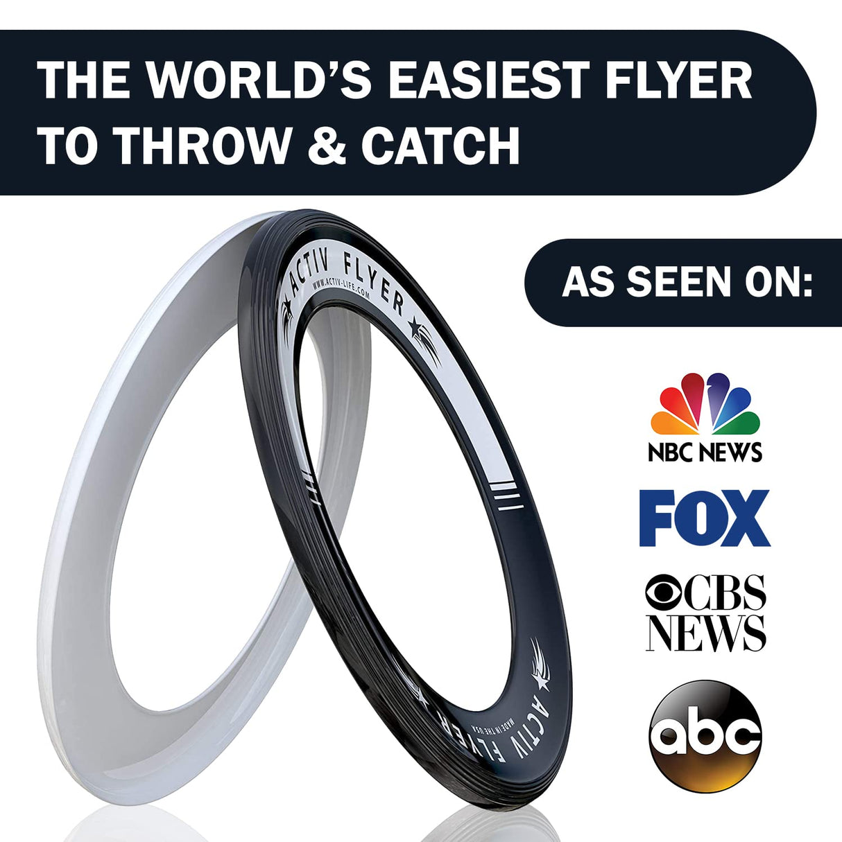 Activ Life Kid’s Flying Rings [2 Pack] They Fly Straight & Don’t Hurt! 80% Lighter Than Standard Frisbees - Replace Screen Time with Healthy Family Fun - Get Outside & Play! Proudly Made in The USA